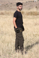 Graywolf haki softshell su geçirmez taktikal pantolon